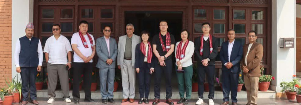 मदन भण्डारी मेमोरियल कलेजमा चिनियाँ प्रतिनिधि टोलीको भ्रमण